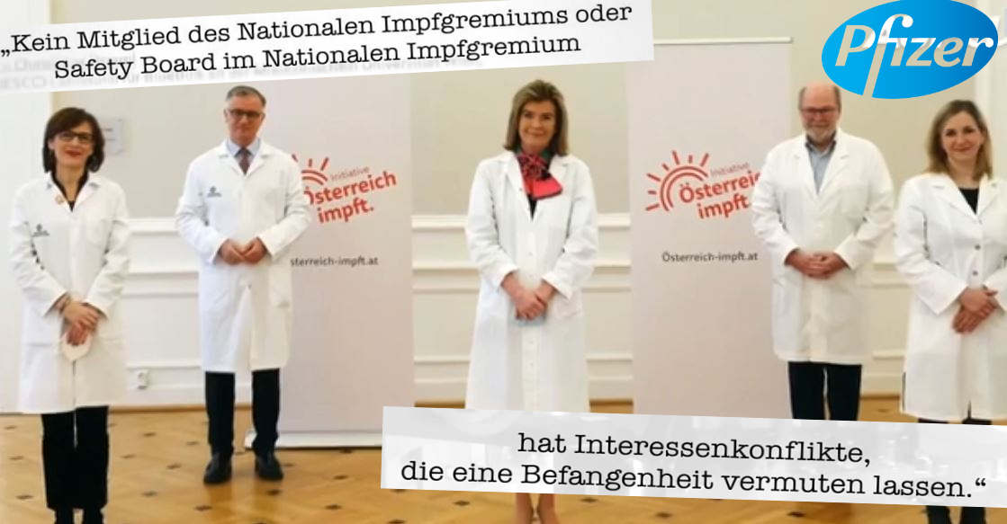 Immer wieder Pfizer: "Impfexperten" der Regierung und ihre Verbindungen zu Big-Pharma - Wochenblick.at